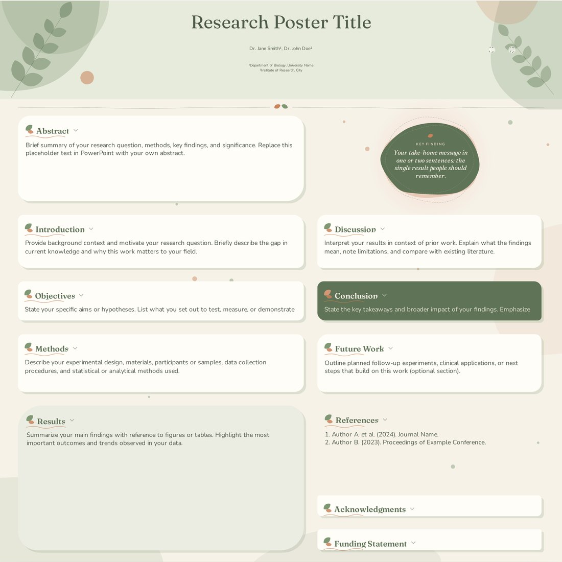 Botanica environmental poster template preview