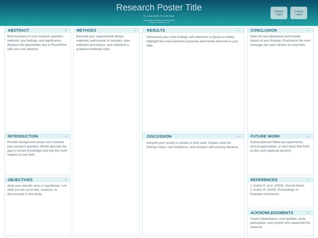 Clinical Trial medicine poster template preview