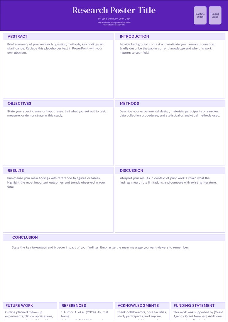 Gradient Panels general poster template preview
