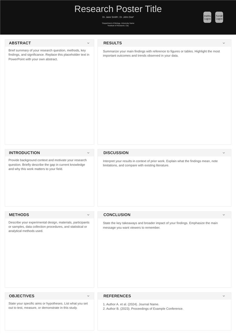 Minimal Ink general poster template preview