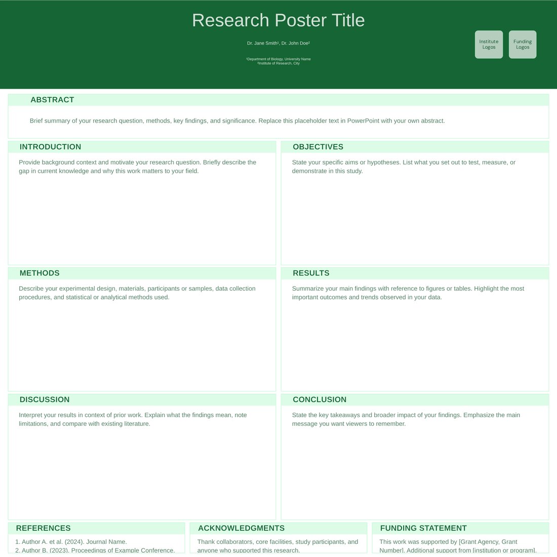 Public Health health sciences poster template preview
